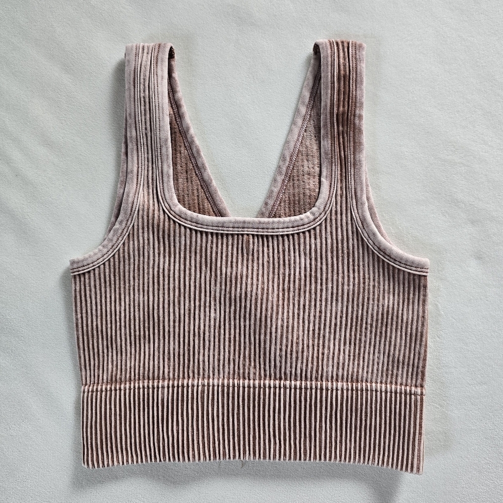 Zenana▪️Ribbed Tank Top in Deep Camel - Picture 3 of 6